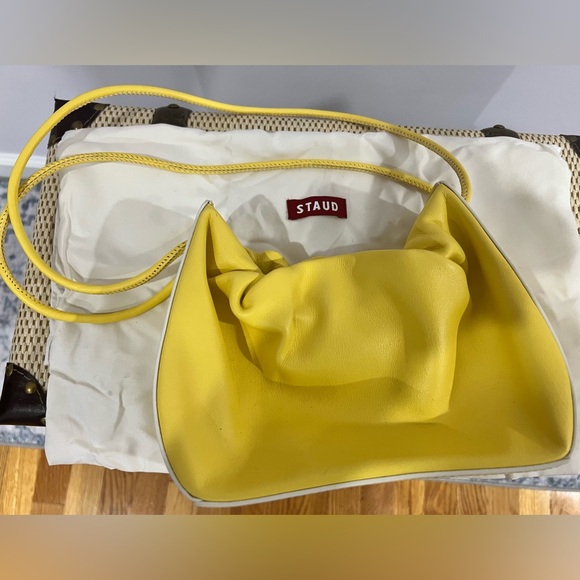 Staud Yellow Leather Women's Bag - Picture 2 of 10